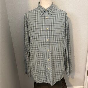 Men's Blue Plaid Shirt